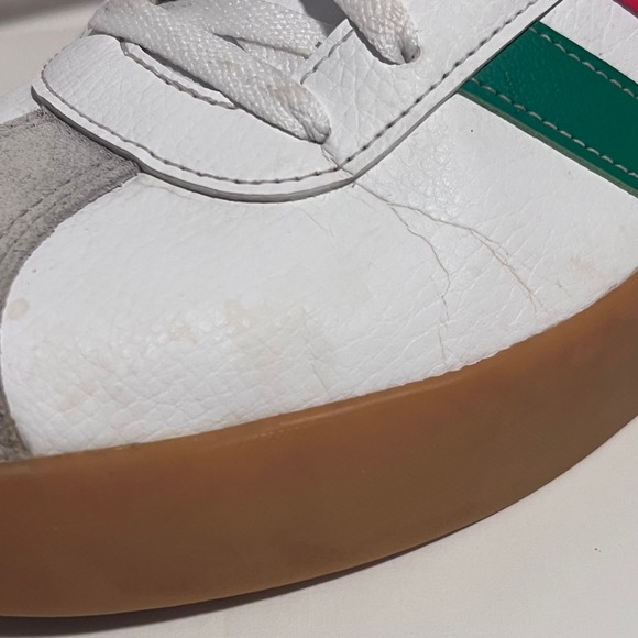 Adidas‎ Sneakers Gum Sole Mens 12 Red Green Stripes Casual Shoes - Picture 10 of 16